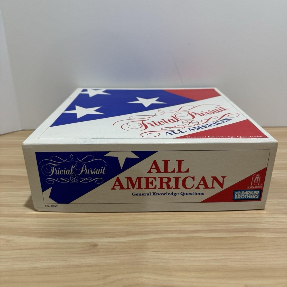 Trivial Pursuit All American Vintage 1993 Parker Brothers Board Game New Open Bx - Picture 6 of 14